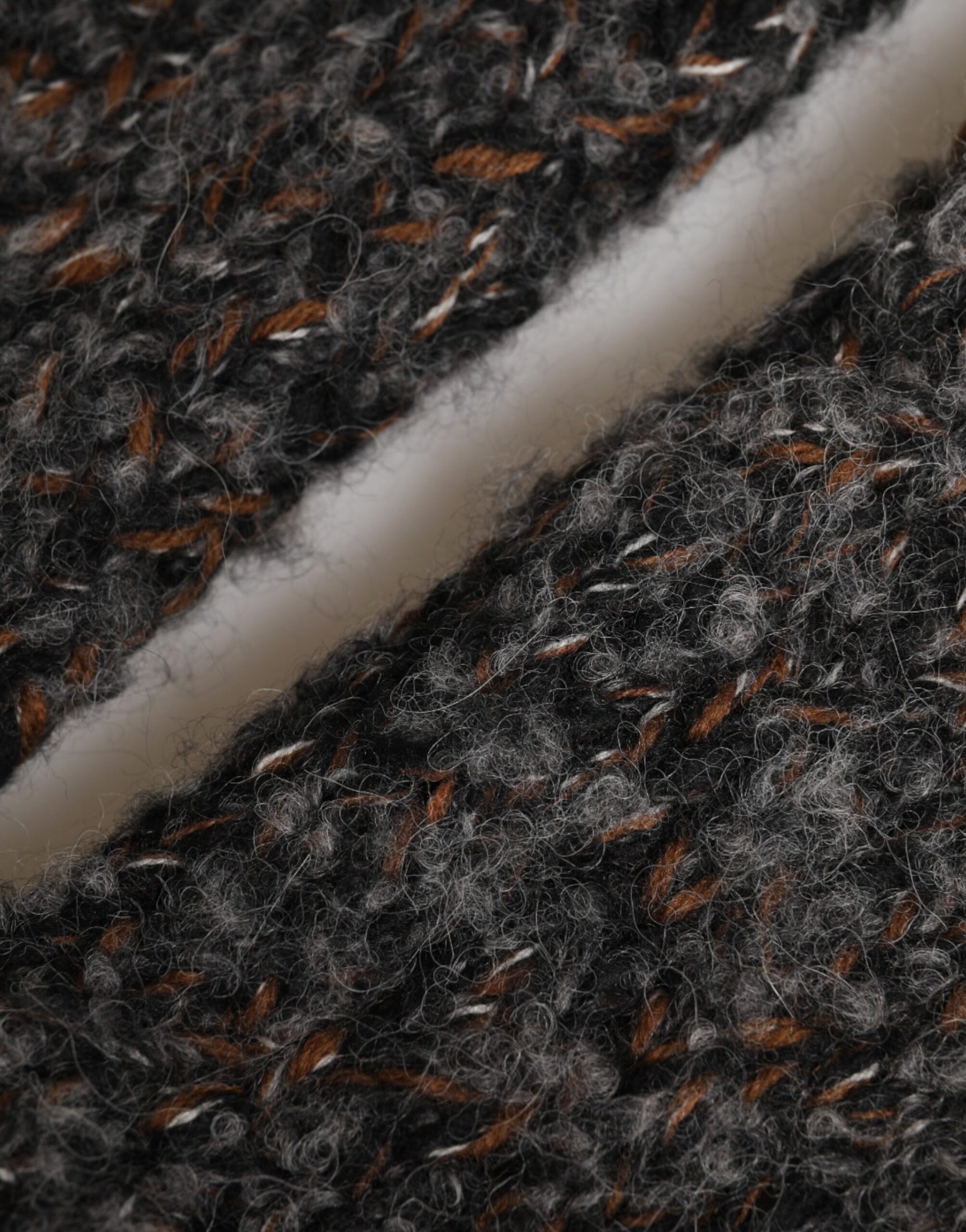 Dolce & Gabbana Gray Virgin Wool Knitted Fingerless Men Gloves | Regal Royce