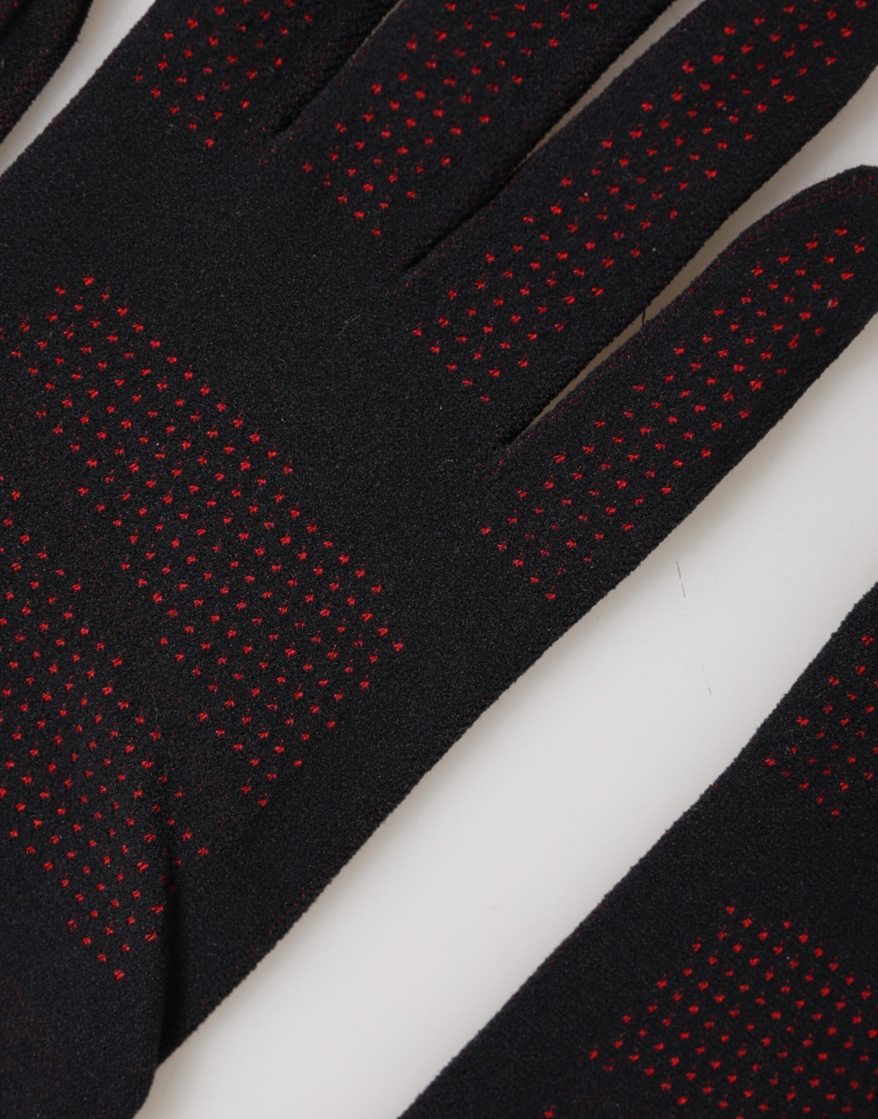 Dolce & Gabbana Black DG Logo Cotton Hands Mitten Men Gloves | Regal Royce