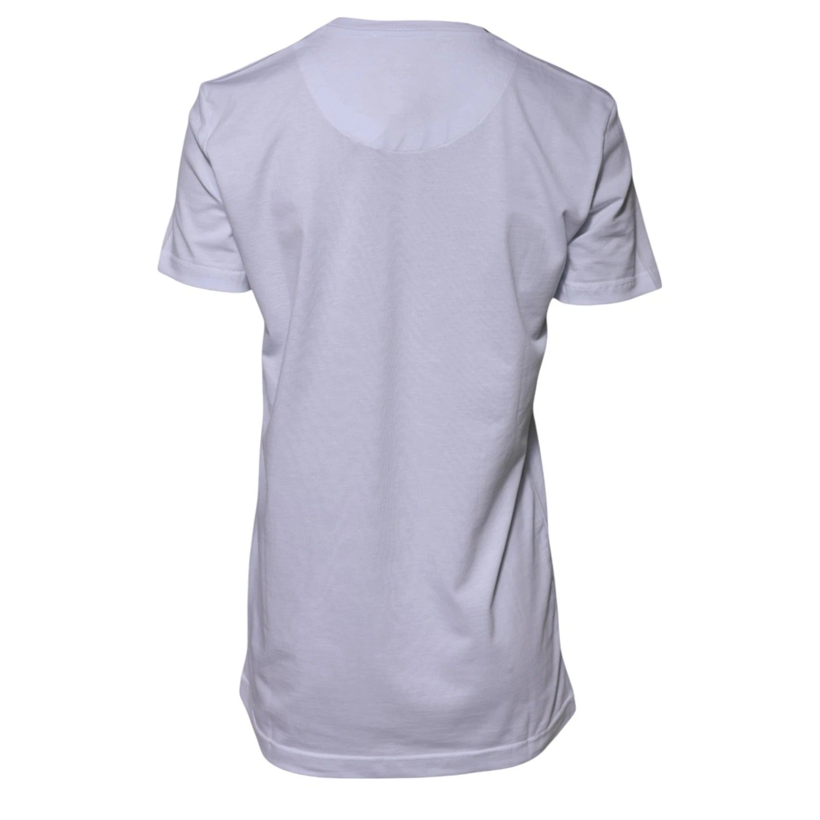 Dolce & Gabbana White Cotton Goodluck 2023 Crew Neck T-shirt