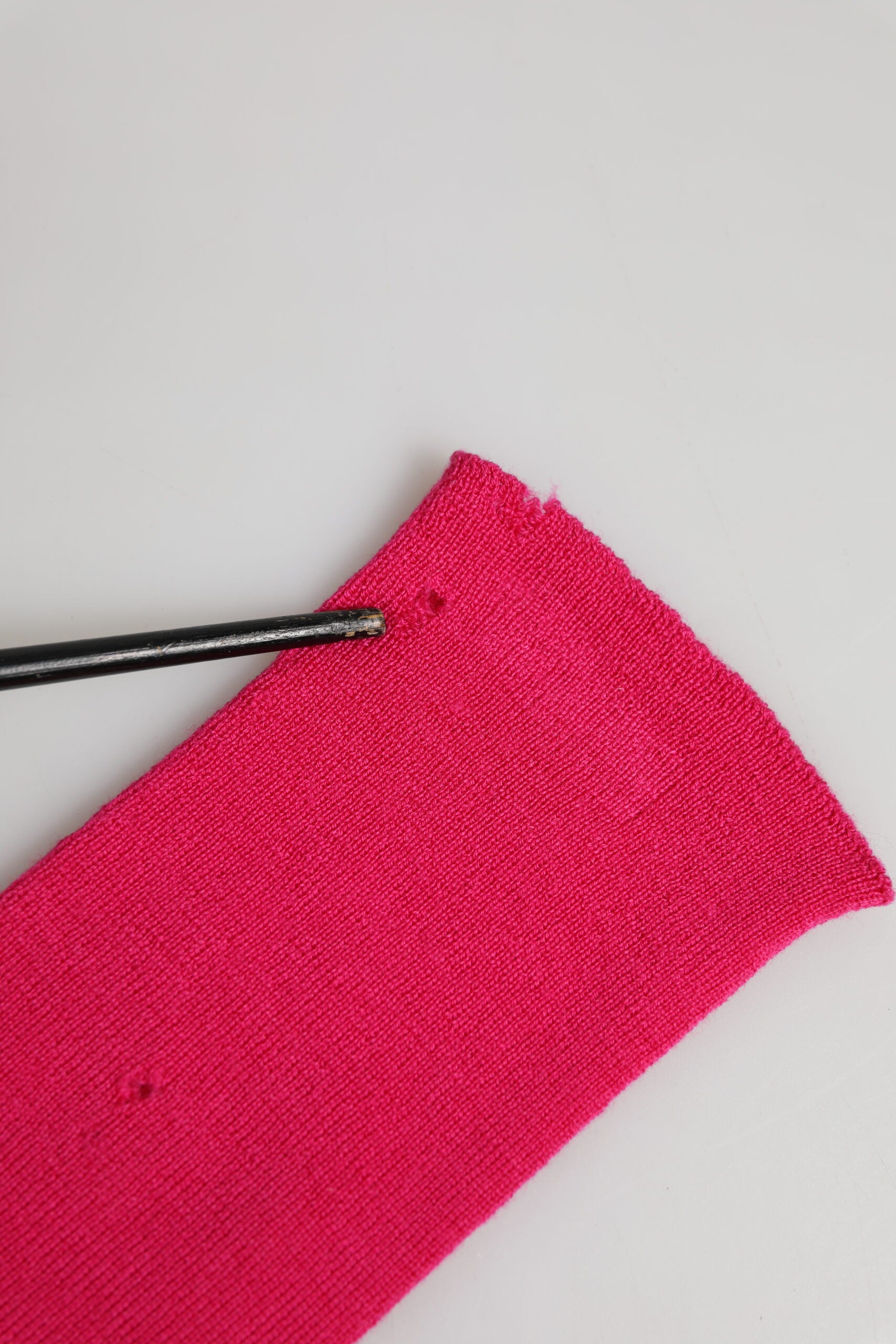 Dolce & Gabbana Pink Wool Fingerless Elbow Length Mitten Gloves | Regal Royce