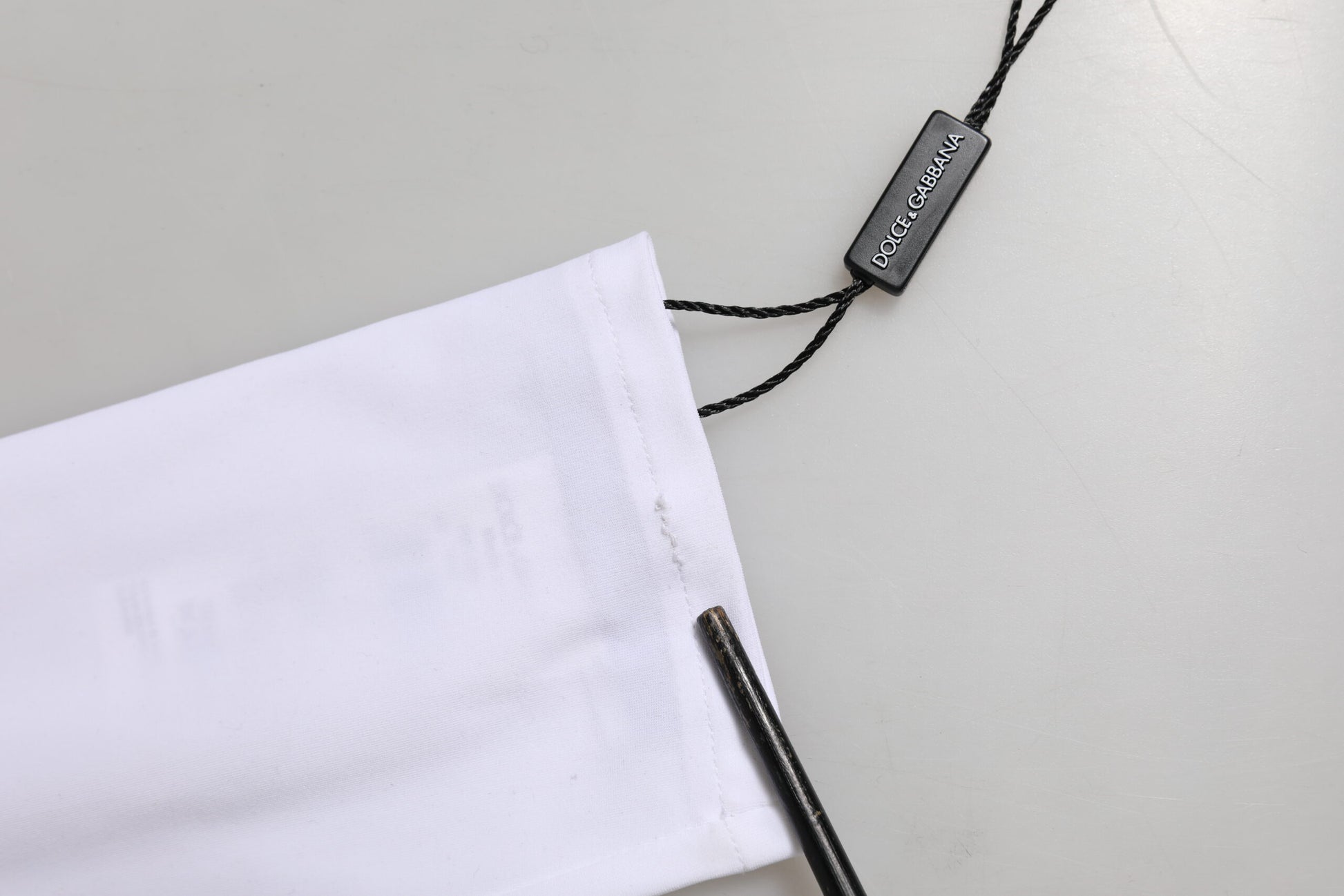 Dolce & Gabbana White Nylon Fingerless Elbow Length Women Gloves