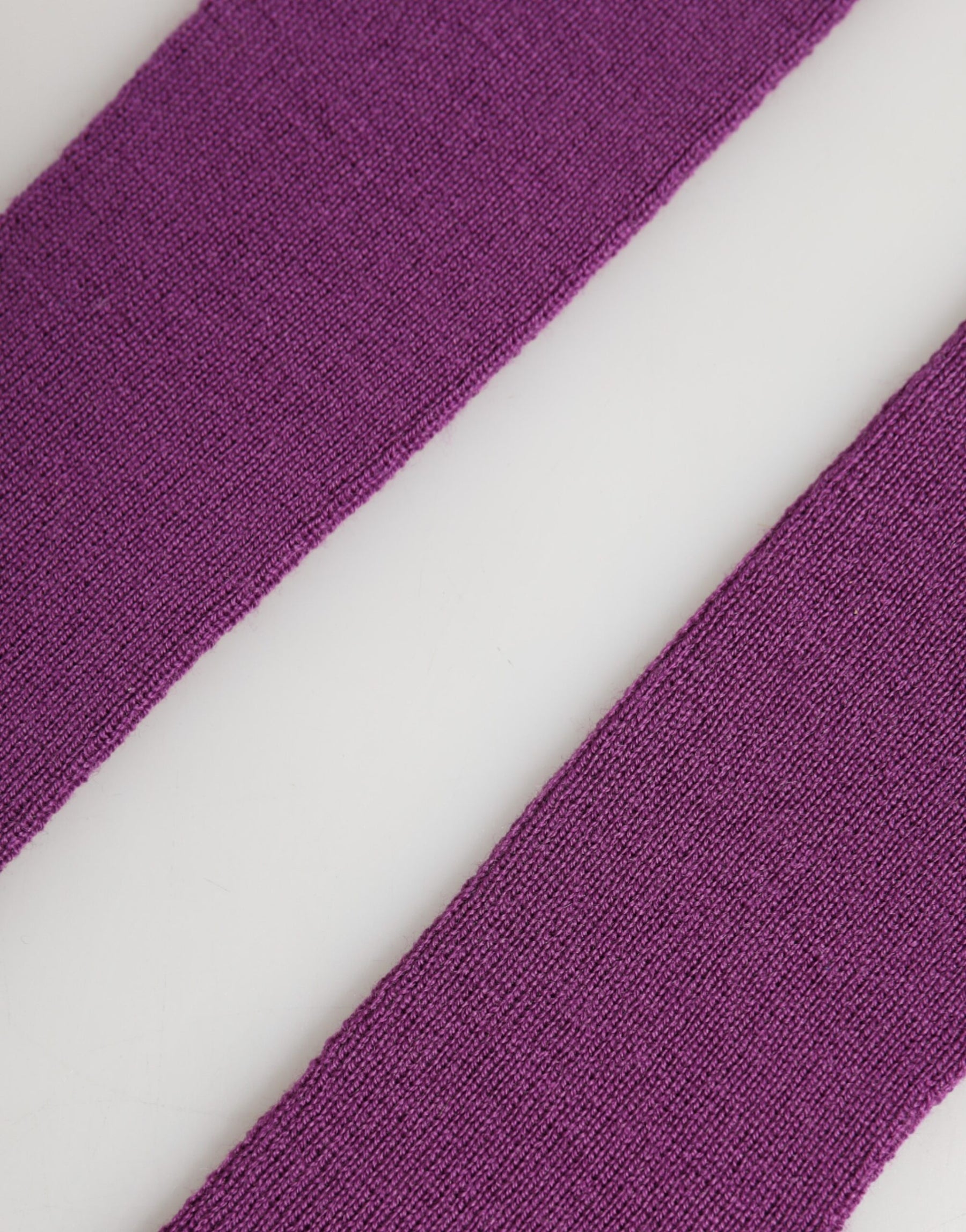 Dolce & Gabbana Purple Wool Fingerless Elbow Length Women One Size Gloves | Regal Royce