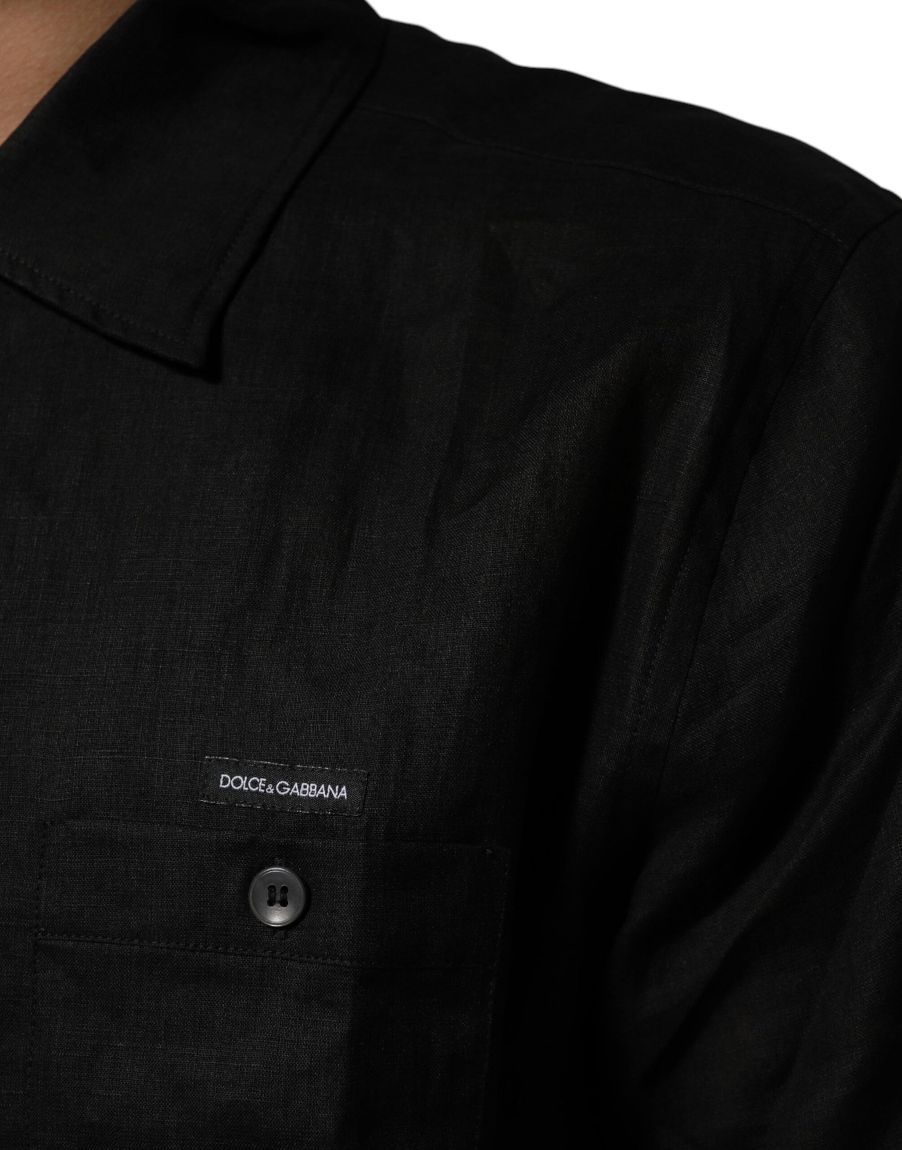 Carhartt Wip Black Linen Collared Short Sleeve Polo Shirt | Regal Royce