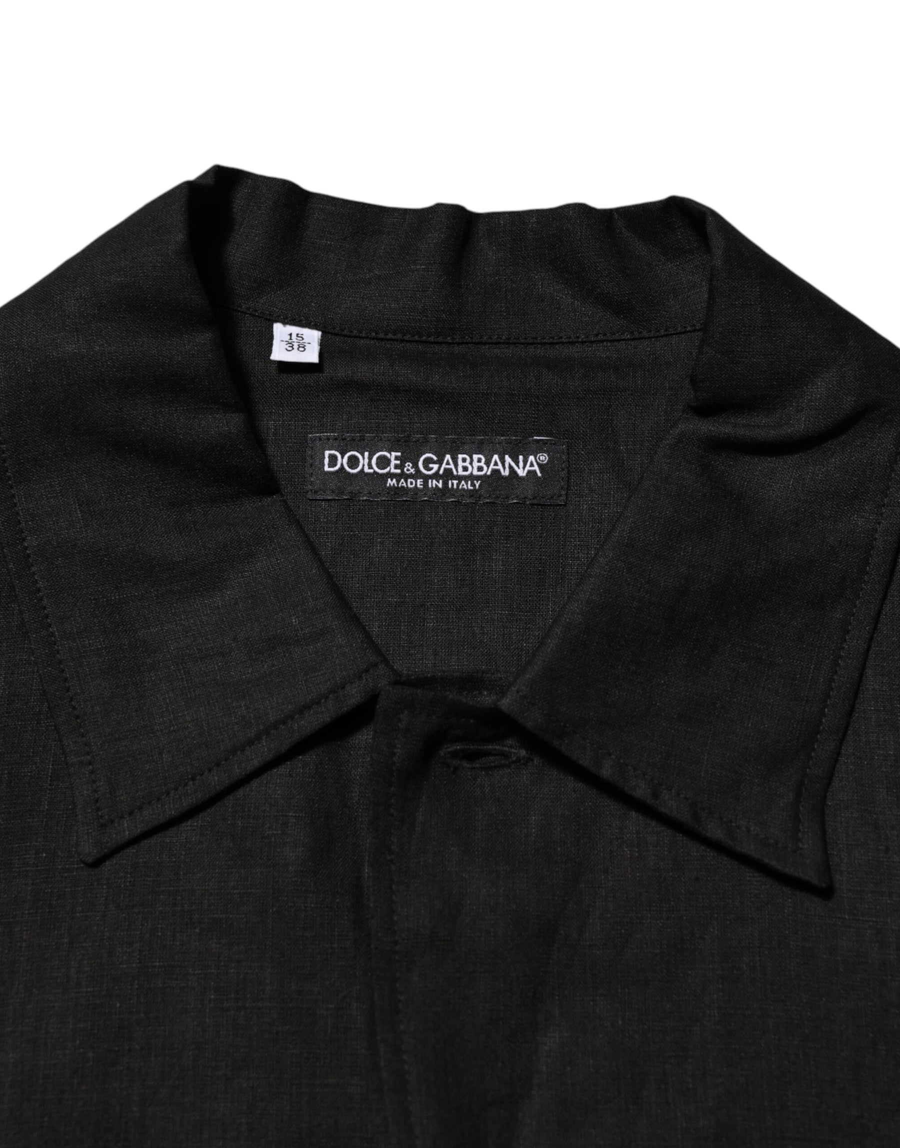Carhartt Wip Black Linen Collared Short Sleeve Polo Shirt | Regal Royce