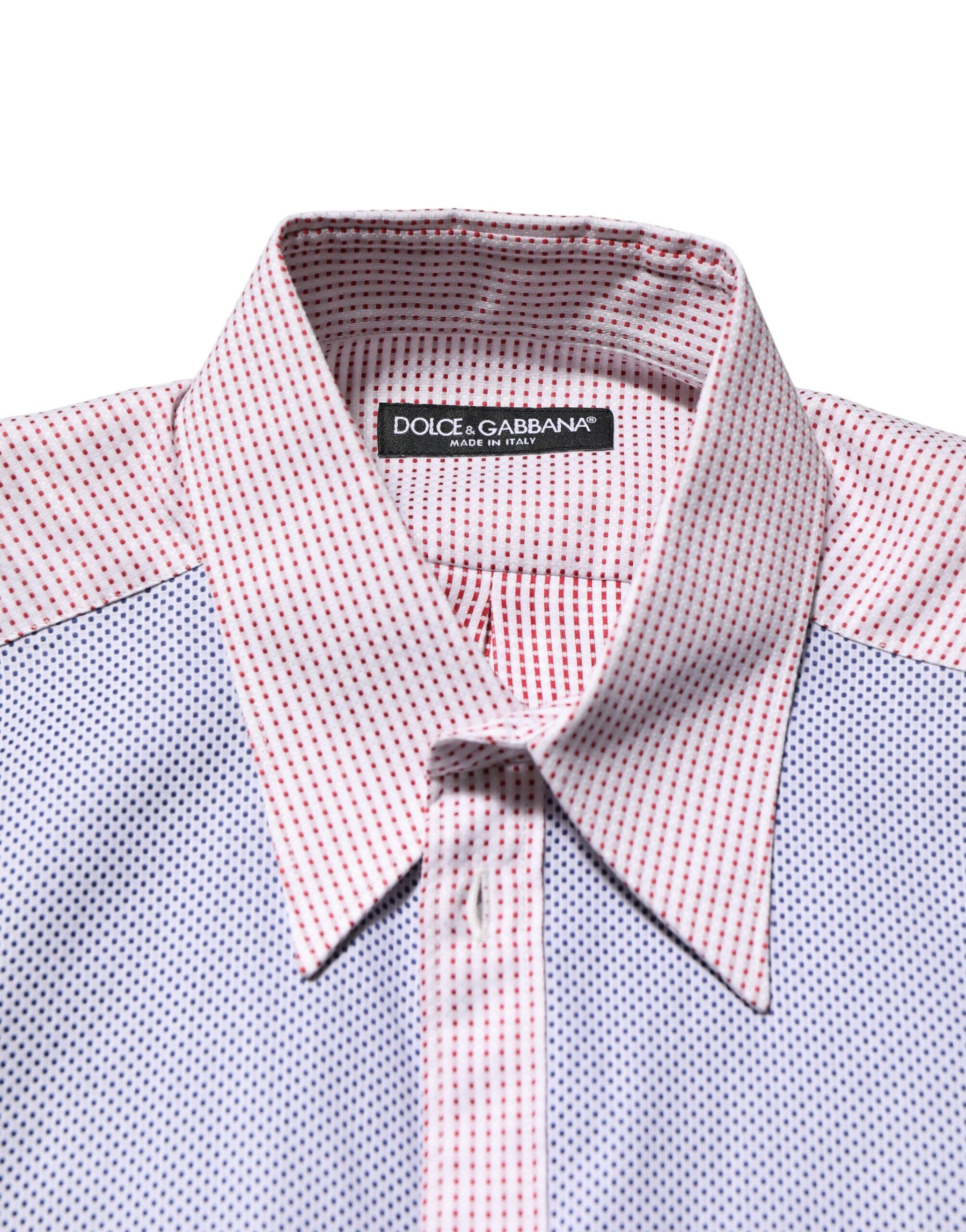 Dolce & Gabbana Multicolor Cotton Collared Checkered Shirt | Regal Royce