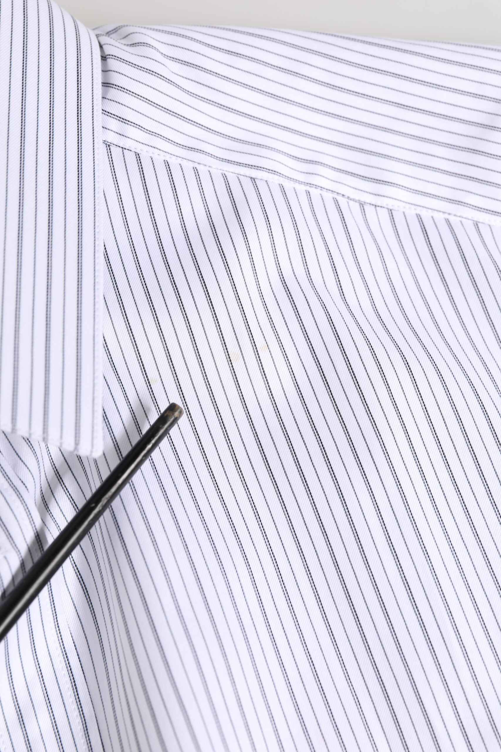 Dolce & Gabbana White Stripes Cotton Men GOLD Dress Shirt | Regal Royce