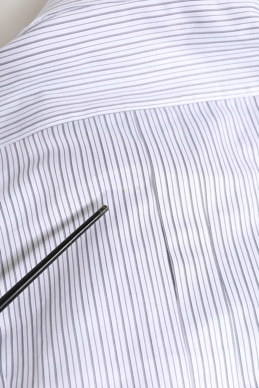 Dolce & Gabbana White Stripes Long Sleeves GOLD Dress Shirt