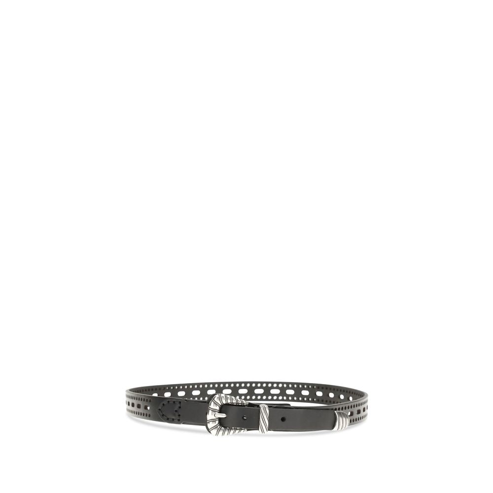 Etro Black Calf Leather Bos Taurus Regular Belt | Regal Royce