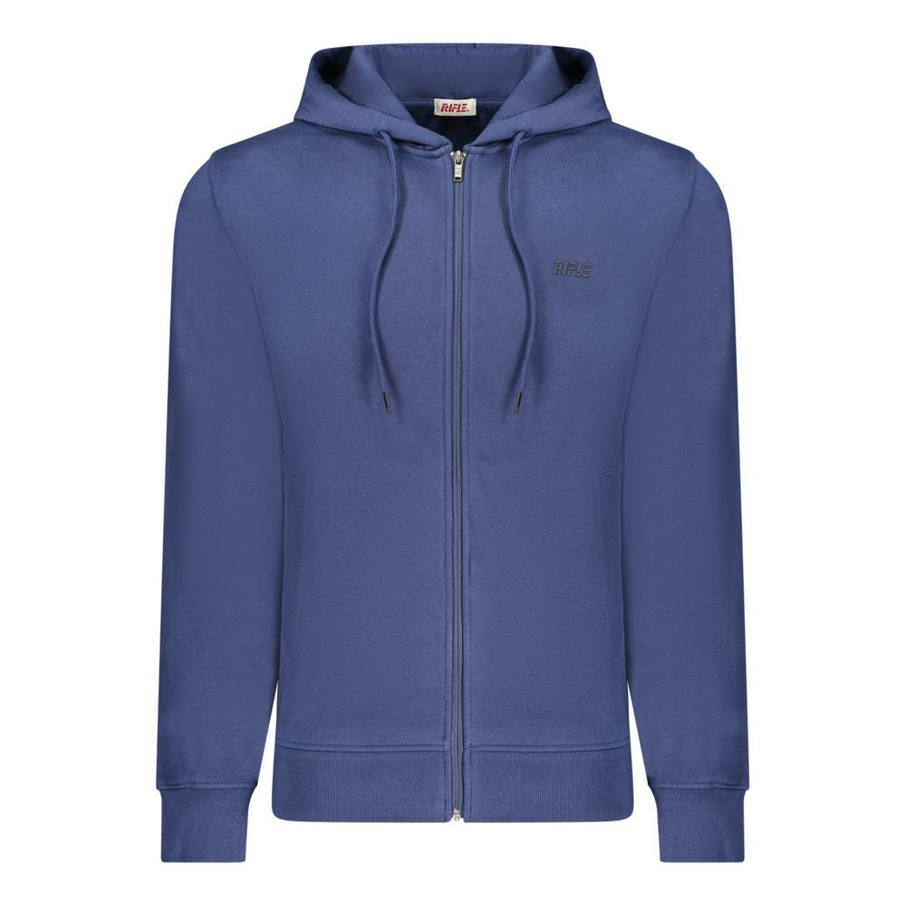 Rifle Blue Cotton Men's Hoodie | Regal Royce