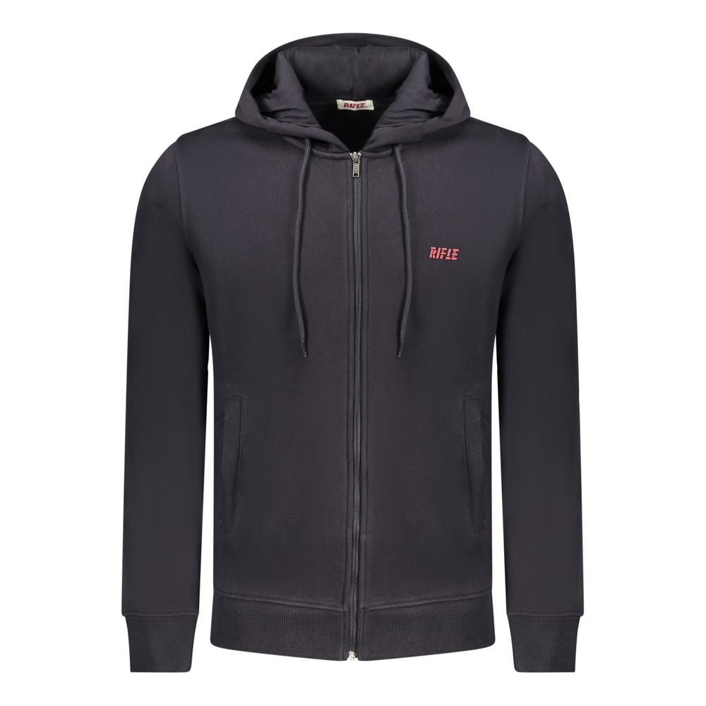Rifle Blue Cotton Men's Hooded Sweatshirt | Regal Royce