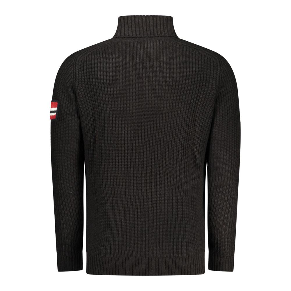 Norway 1963 Black Acrylic Men Sweater | Regal Royce