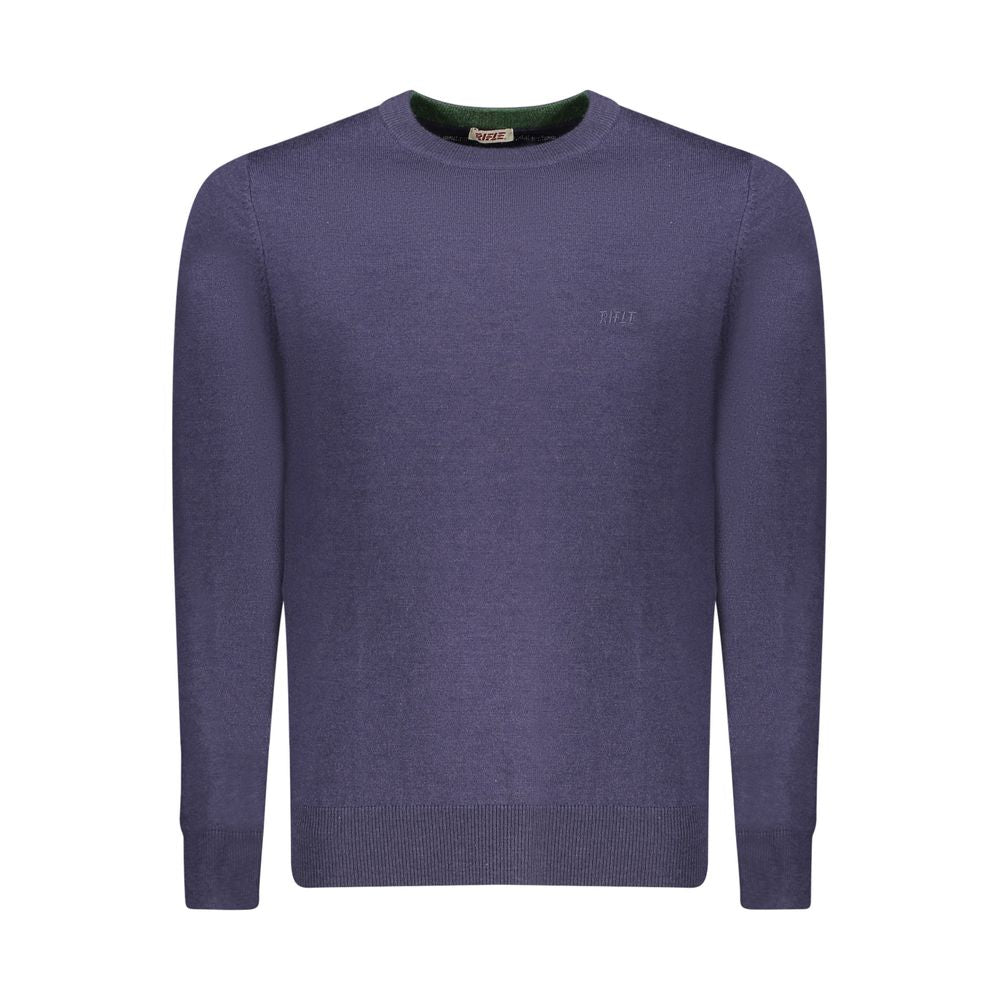 Rifle Blue Polyester Men's Sweater | Regal Royce