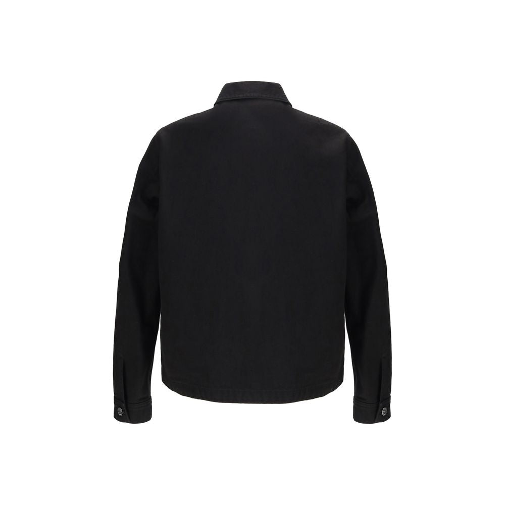 Stone Island Black Cotton Coat
