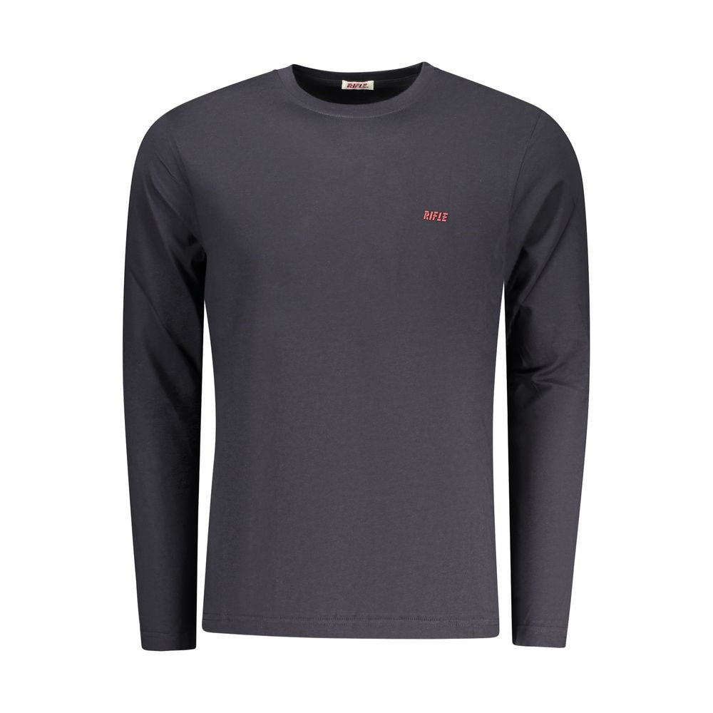 Rifle Blue Cotton Men T-Shirt