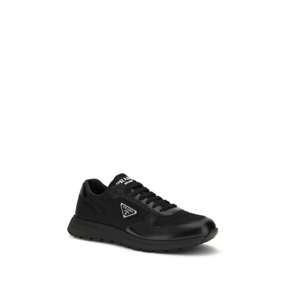 Prada Black Recycled Polyamide Athletic Sneakers | Regal Royce