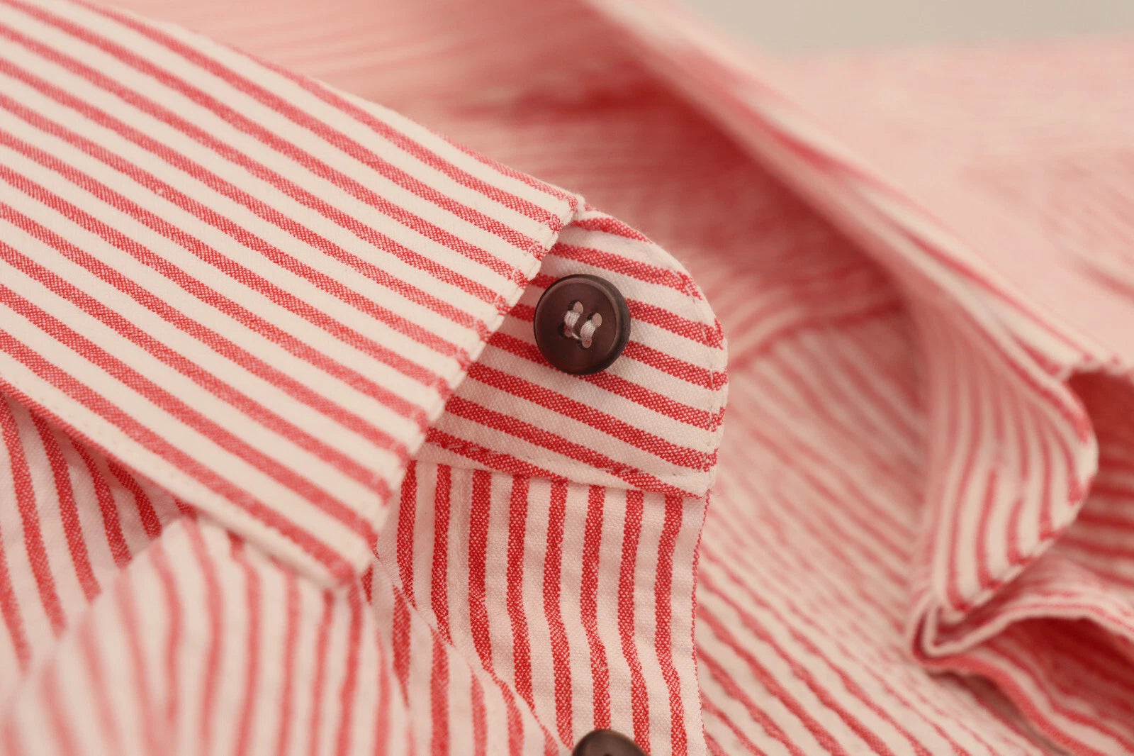 Dolce & Gabbana Red White Striped Cotton Short Sleeve Shirt | Regal Royce