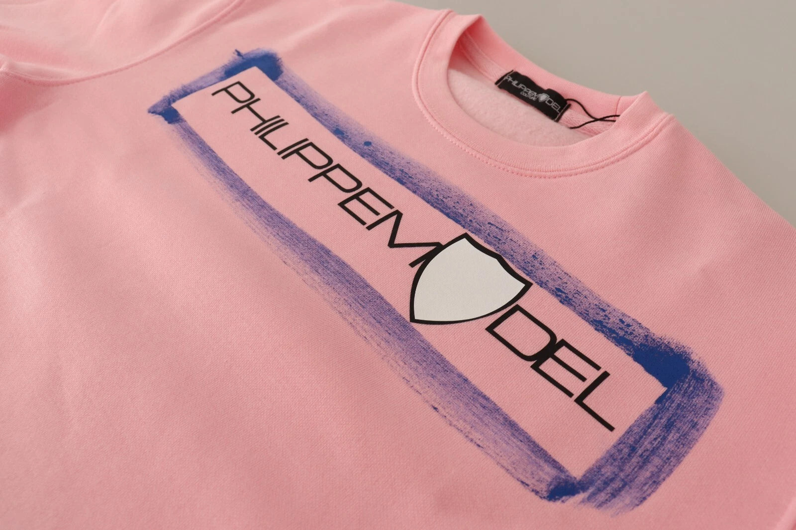 Philippe Model Pink Printed Long Sleeves Pullover Sweater | Regal Royce