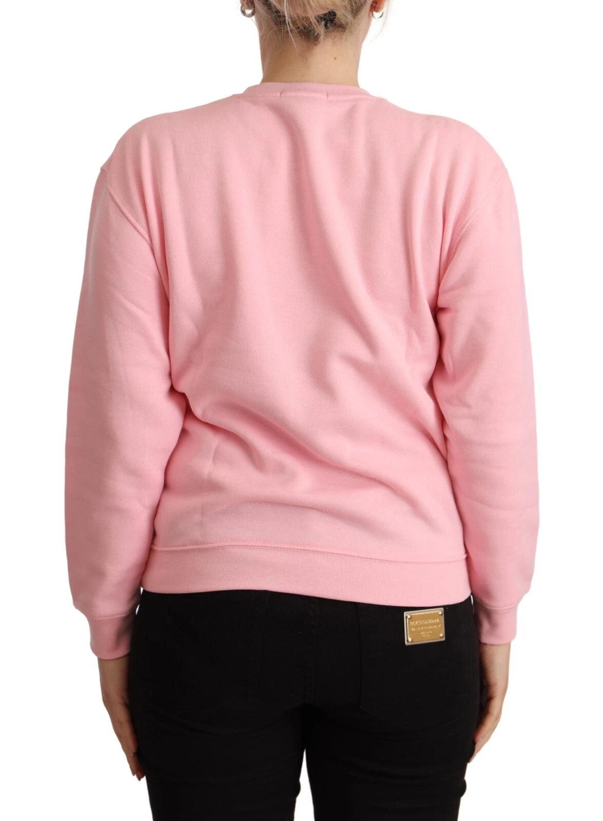 Philippe Model Pink Printed Long Sleeves Pullover Sweater | Regal Royce