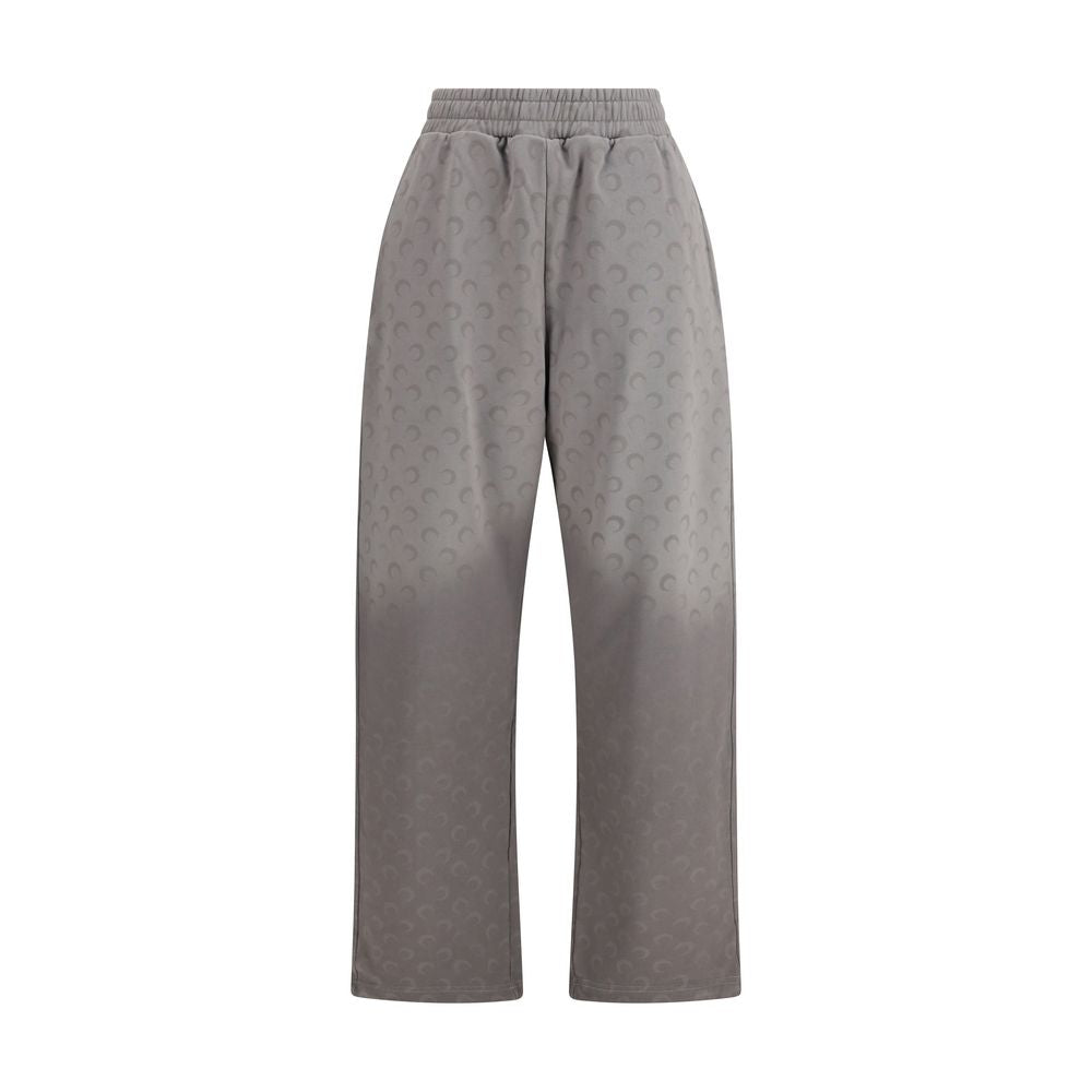 Marine Serre Gray Cotton Casual Pants