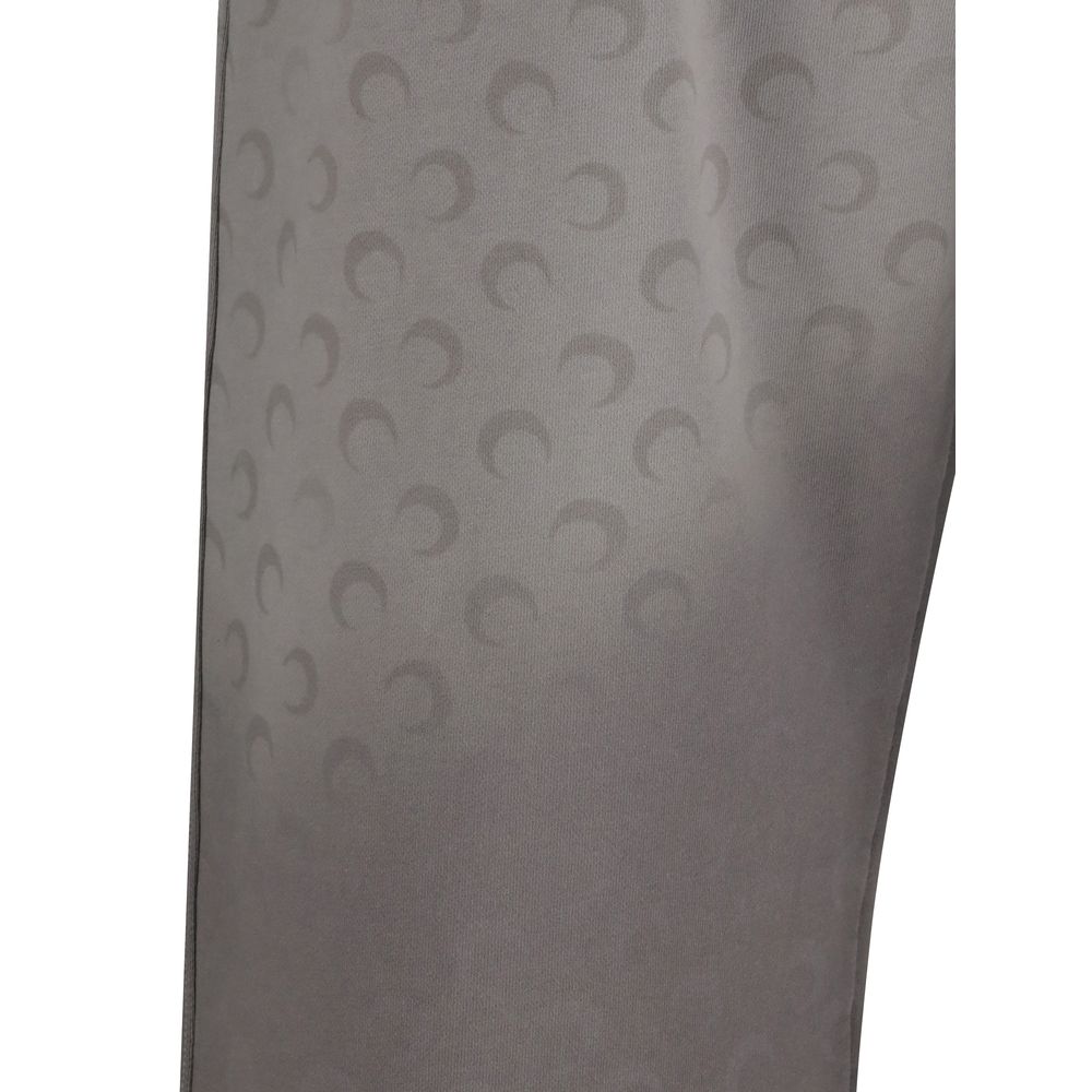 Marine Serre Gray Cotton Casual Pants