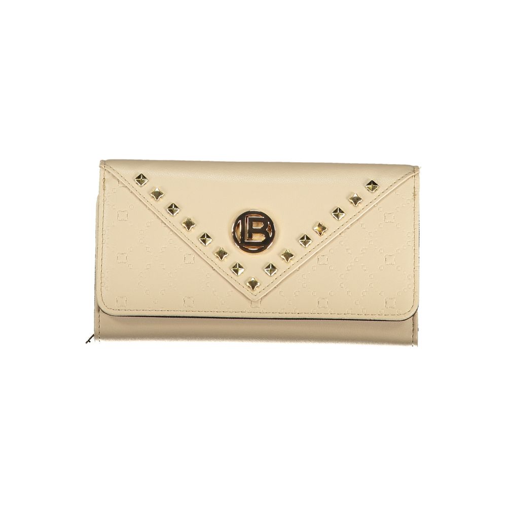 Laura Biagiotti Beige Polyurethane Women Wallet | Regal Royce