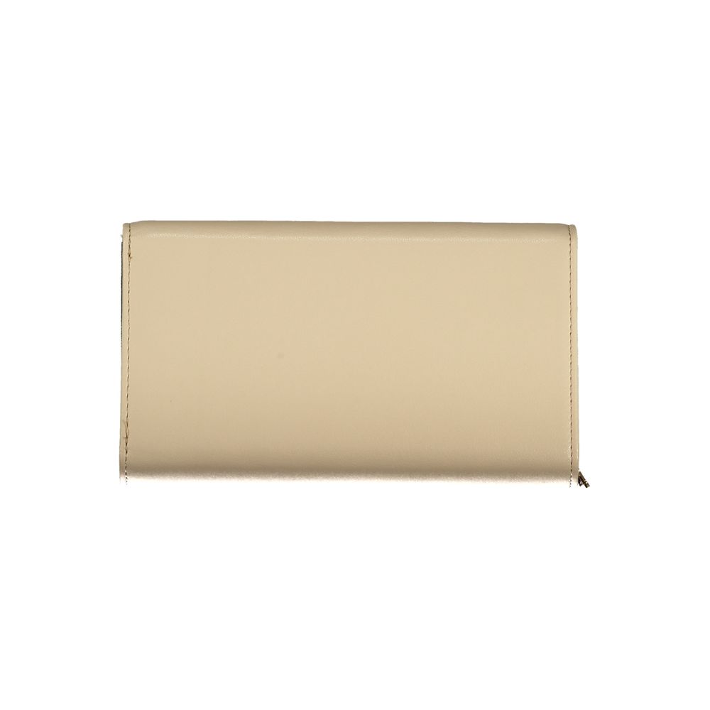 Laura Biagiotti Beige Polyurethane Women Wallet | Regal Royce