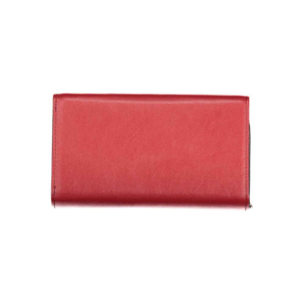 Laura Biagiotti Rosso Polyurethane Women Wallet | Regal Royce