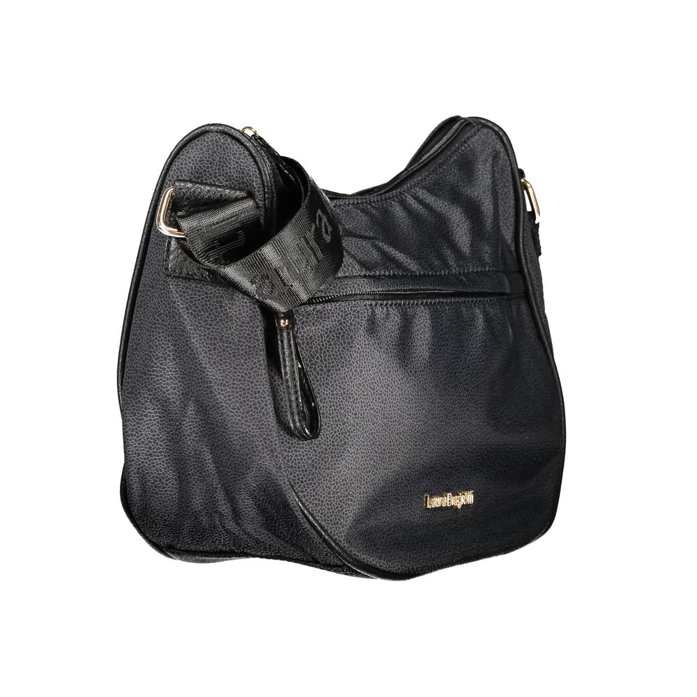 Laura Biagiotti Black Polyester Women Handbag | Regal Royce