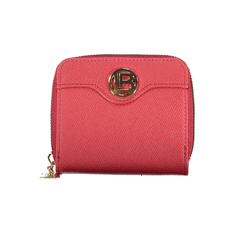 Laura Biagiotti Rosso Polyurethane Women Wallet | Regal Royce