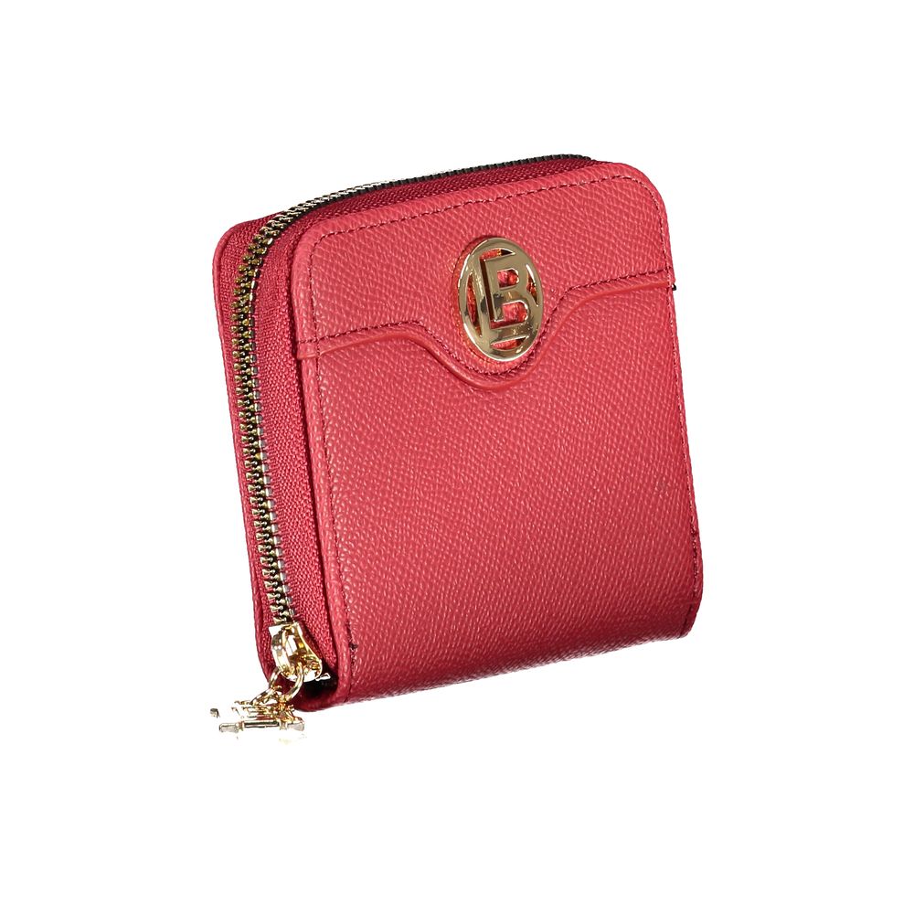 Laura Biagiotti Rosso Polyurethane Women Wallet | Regal Royce