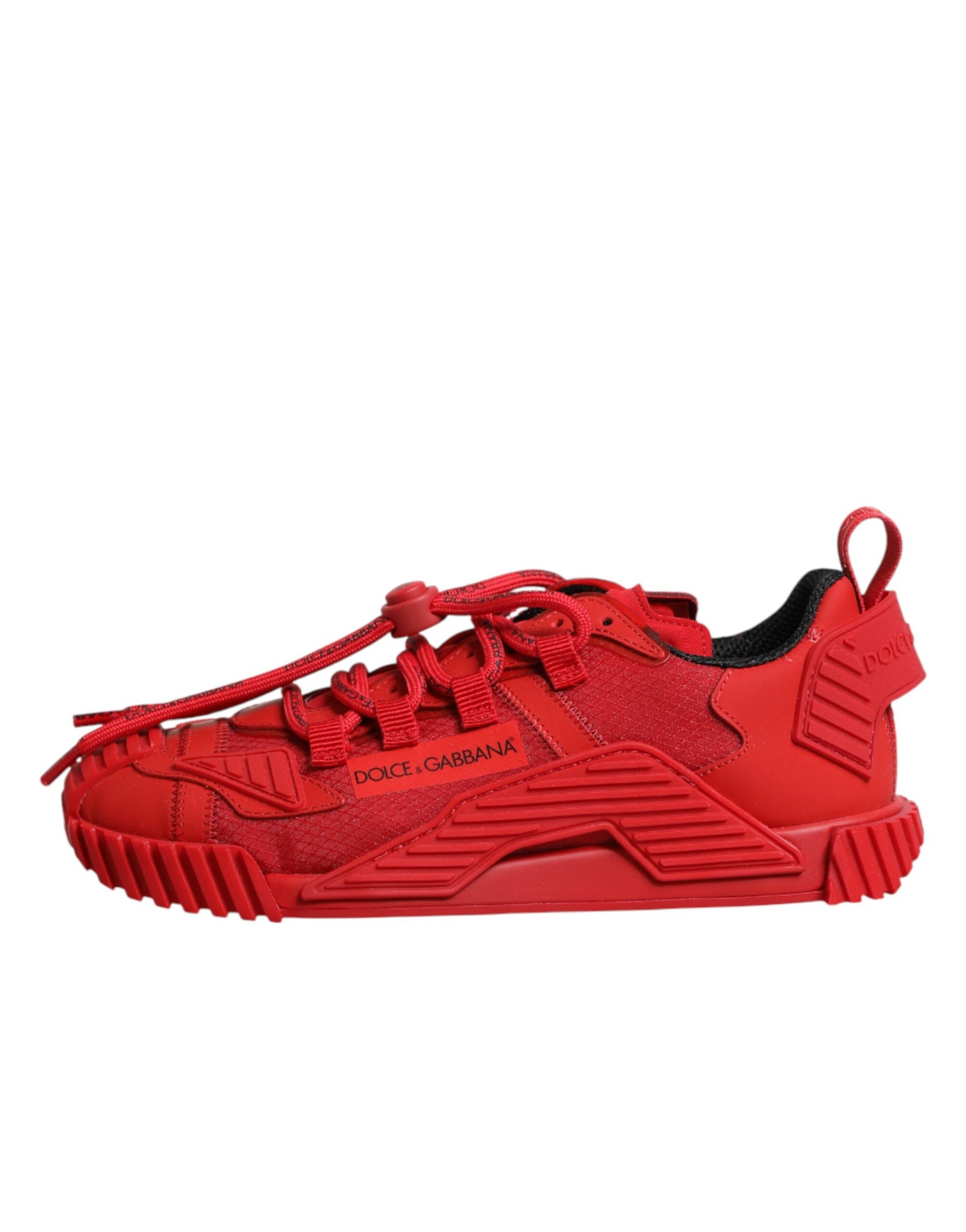 Dolce & Gabbana Red Logo Lace Low Top NS1 Sneakers Shoes | Regal Royce
