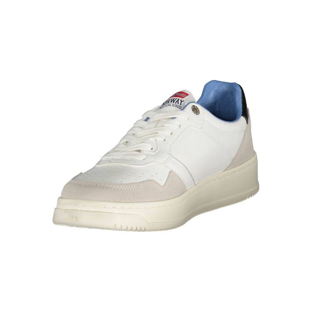 Norway 1963 Bianco Polyurethane Men Sneaker | Regal Royce