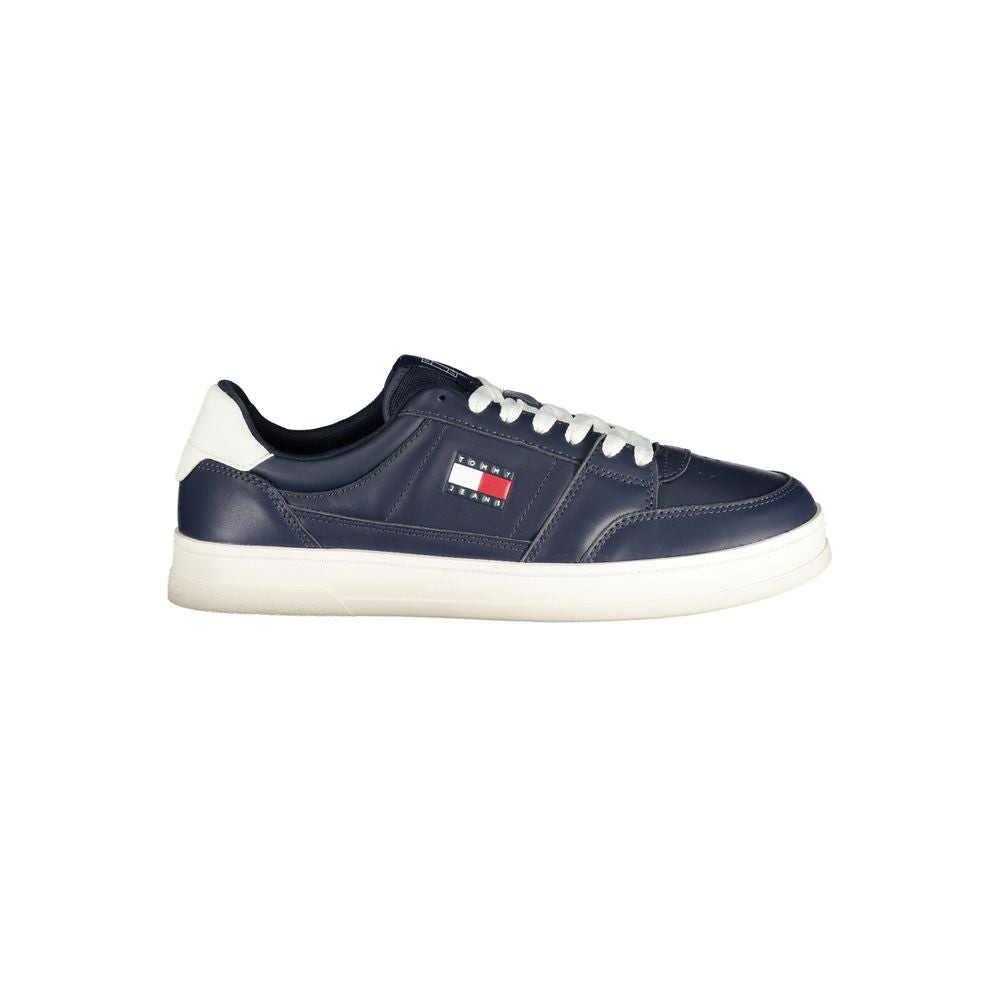 Tommy Hilfiger Blue Leather Men Sneaker | Regal Royce