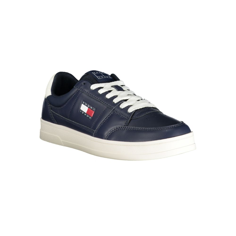 Tommy Hilfiger Blue Leather Men Sneaker | Regal Royce