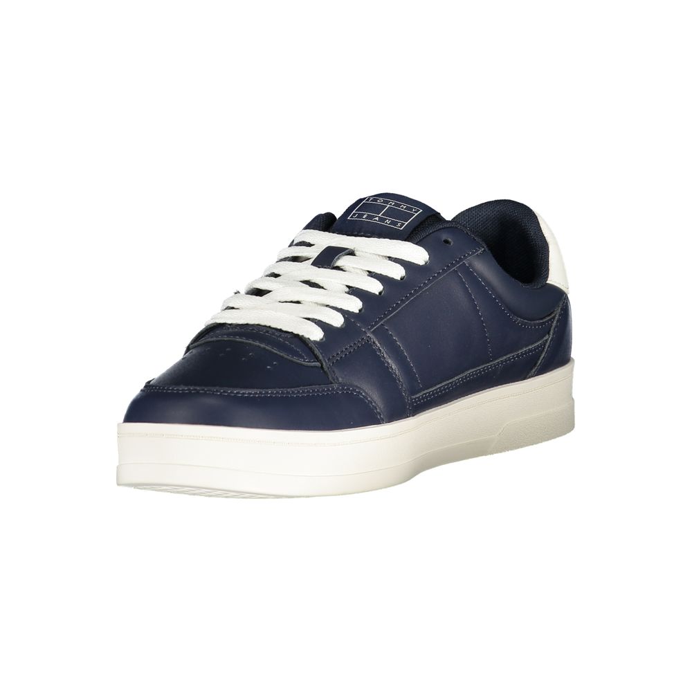 Tommy Hilfiger Blue Leather Men Sneaker | Regal Royce