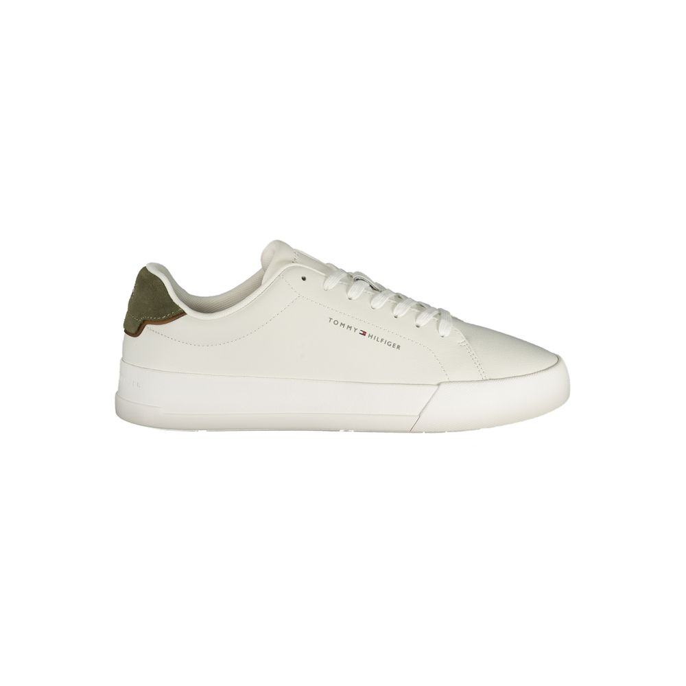 Tommy Hilfiger White Polyurethane Men Sneaker | Regal Royce