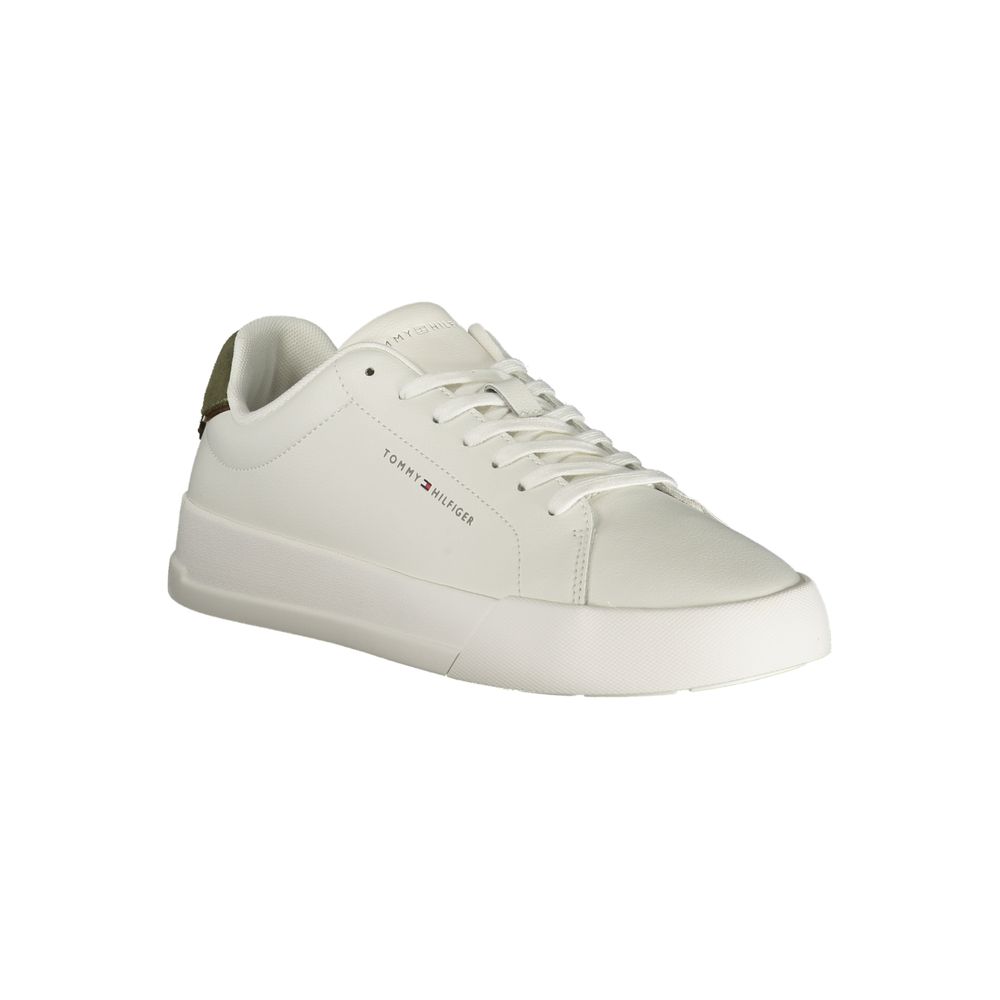 Tommy Hilfiger White Polyurethane Men Sneaker | Regal Royce