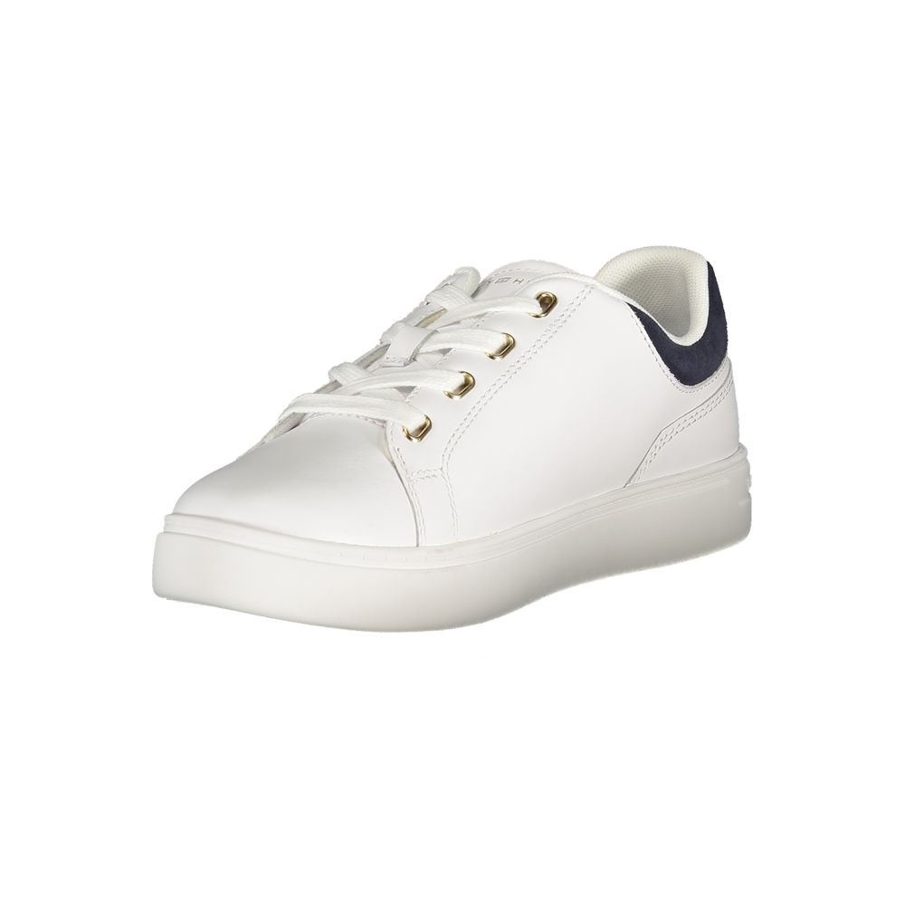 Tommy Hilfiger Bianco Polyurethane Women Sneaker | Regal Royce