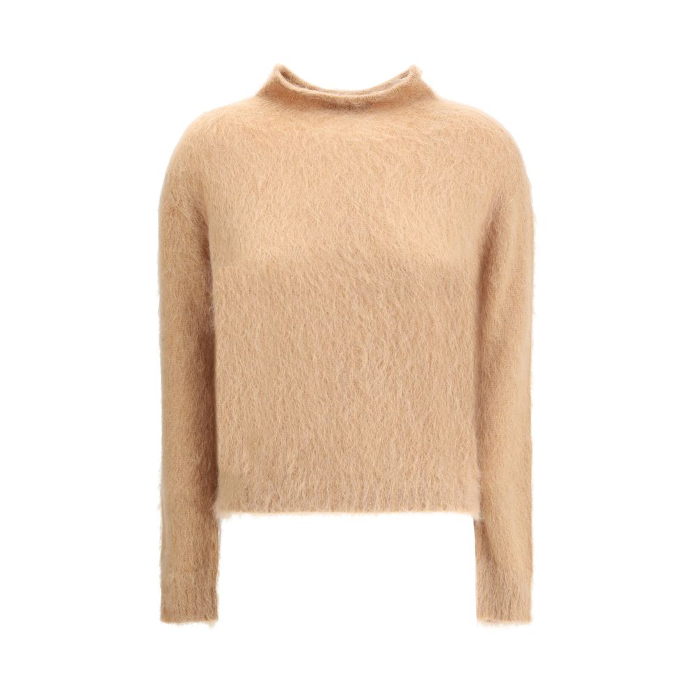Max Mara Brown Polyamide Turtleneck | Regal Royce