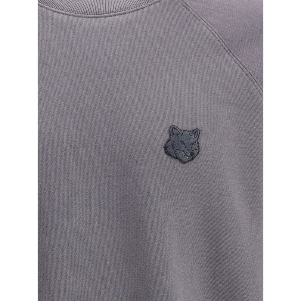 Maison Kitsuné Gray Cotton Sweatshirt | Regal Royce