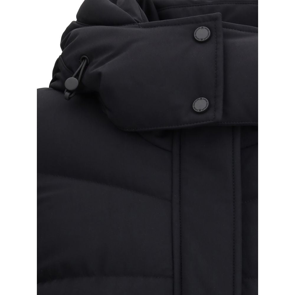 Moose Knuckles Black Nylon Coat | Regal Royce