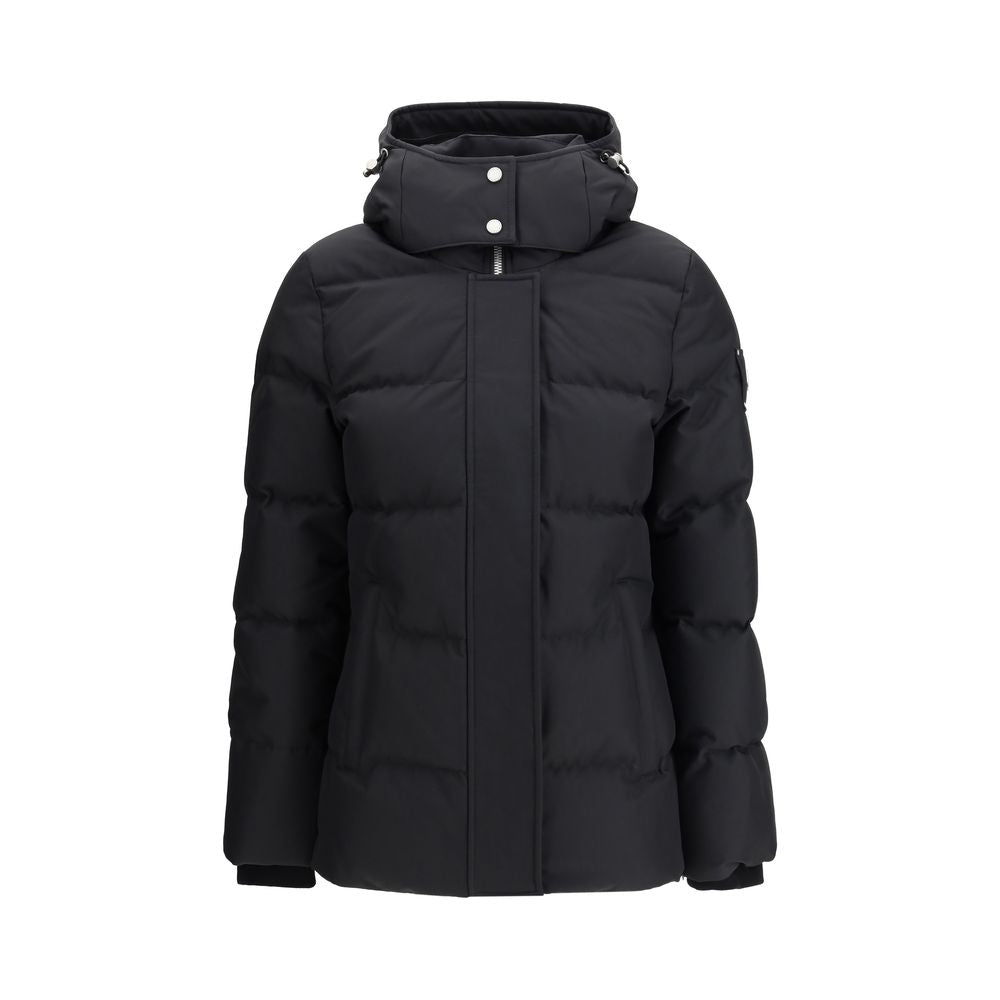 Moose Knuckles Black Recycled Polyester Coat | Regal Royce