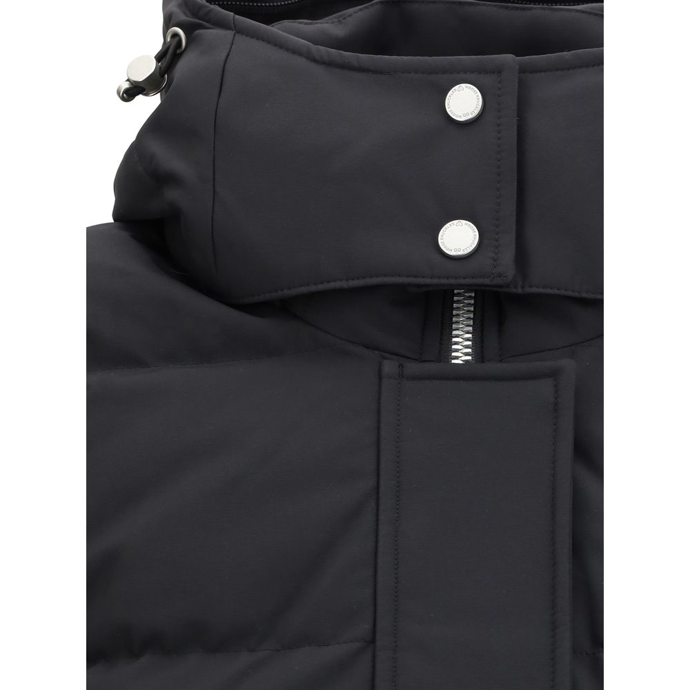 Moose Knuckles Black Recycled Polyester Coat | Regal Royce