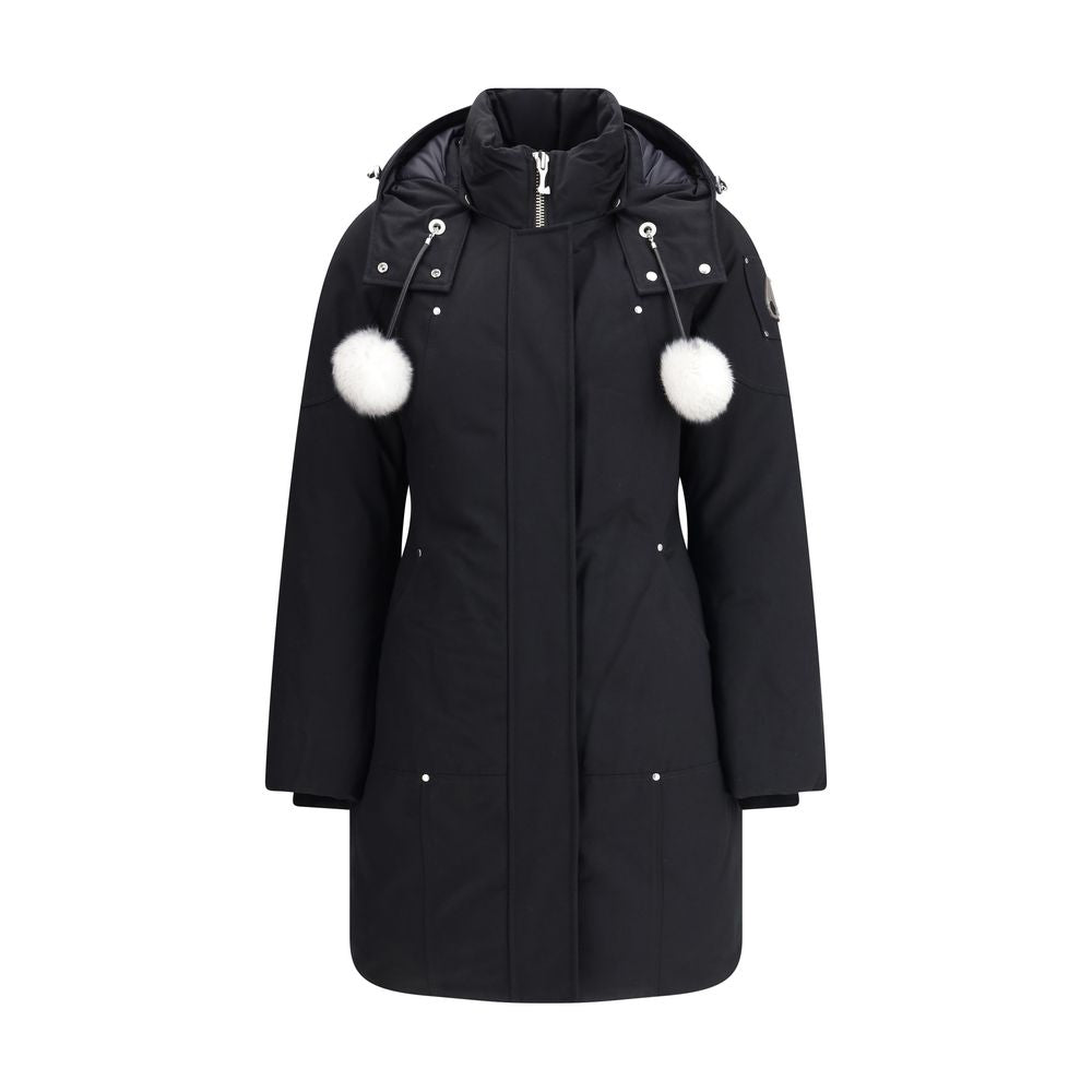 Moose Knuckles Black Cotton Parka