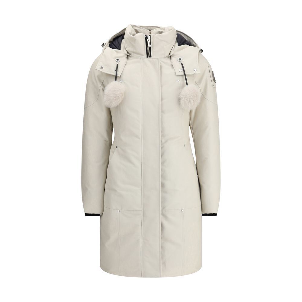 Moose Knuckles White Cotton Parka | Regal Royce