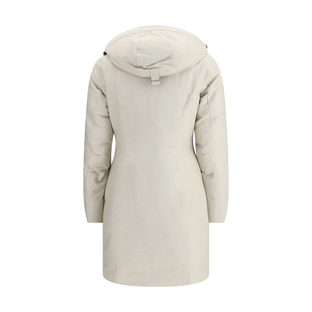 Moose Knuckles White Cotton Parka | Regal Royce
