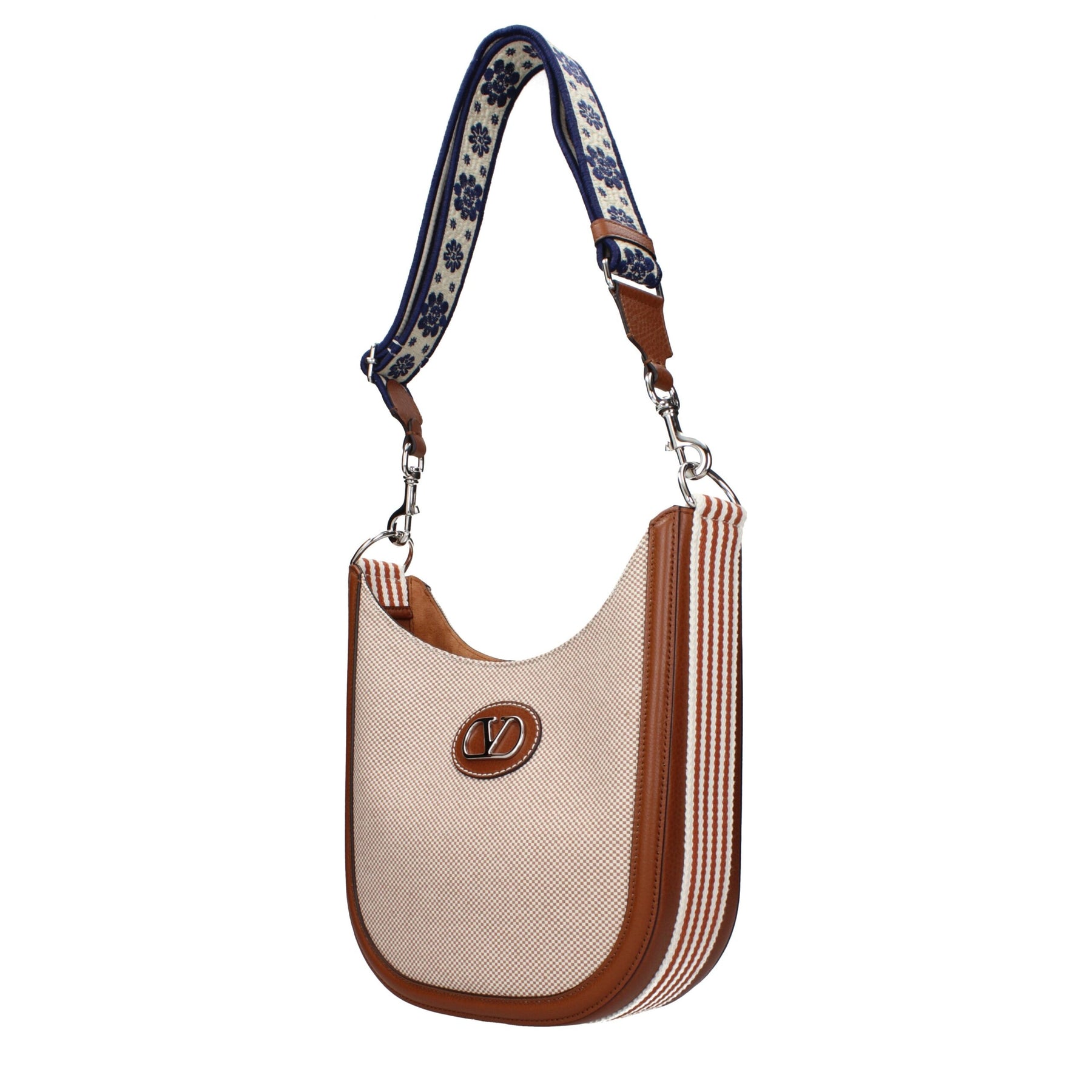 Valentino Garavani Beige Fabric Crossbody Bag | Regal Royce