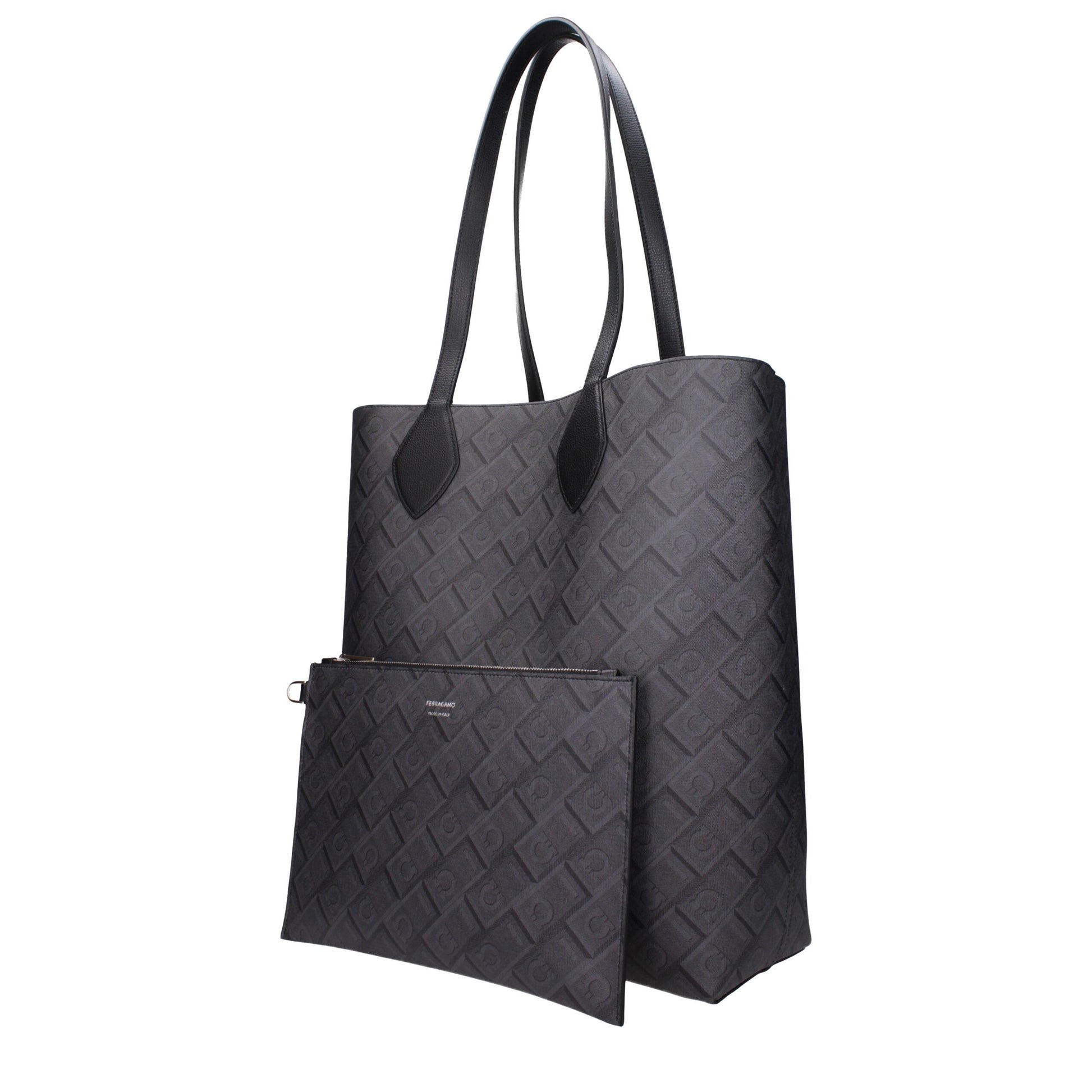 Salvatore Ferragamo Black Leather Shoulder Bag