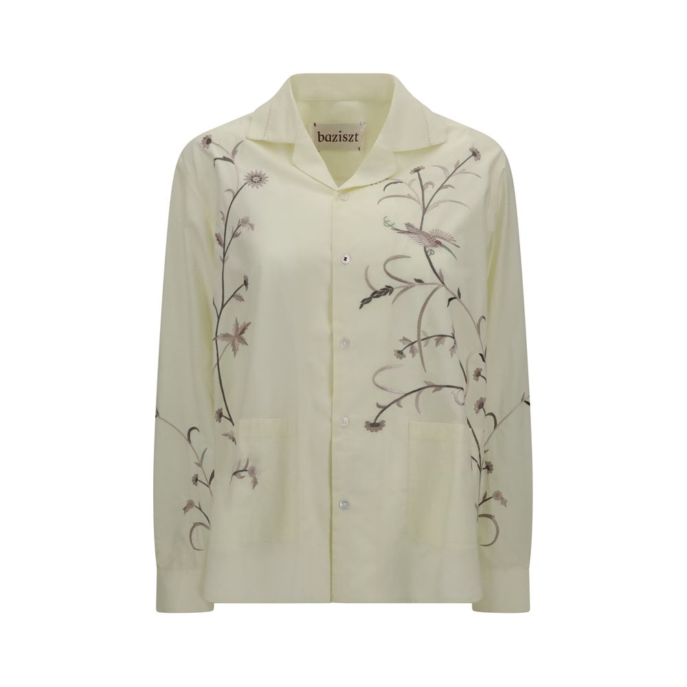 Baziszt Bicolor Cotton Pattern Shirt | Regal Royce