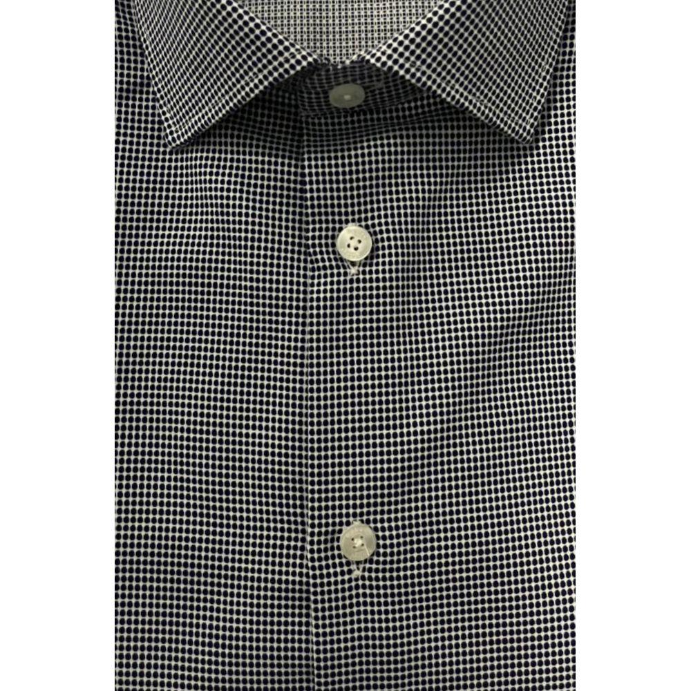 Baldinini Trend Blue Cotton Men Shirt | Regal Royce